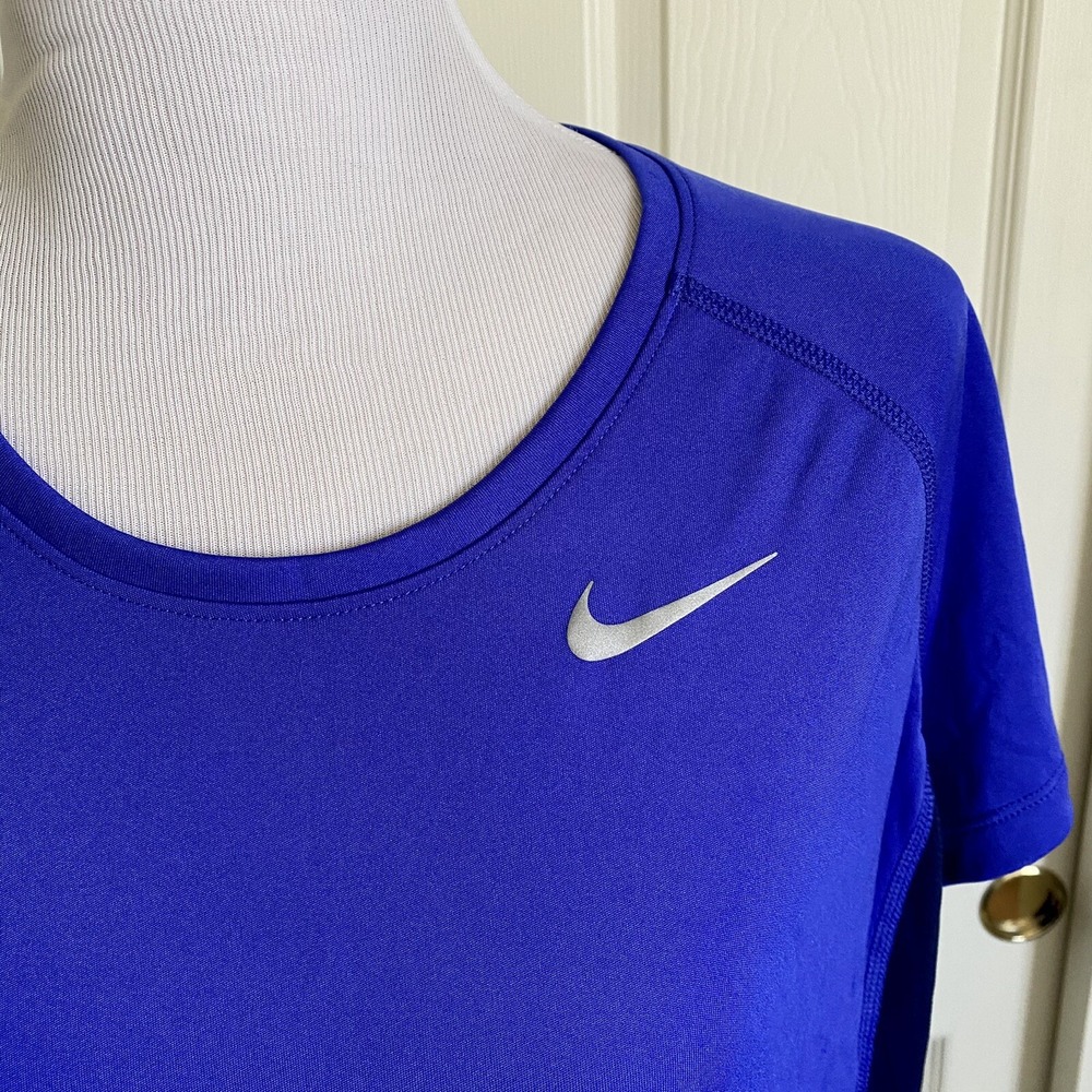 Nike Running Dri Fit Purple/Blue Mesh-Back Shirt XL - Picture 2 of 8